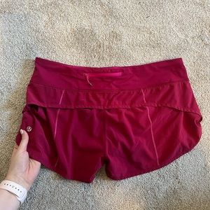 Lululemon lined running shorts size 8